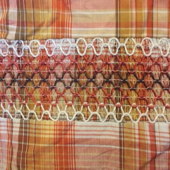 Ann Taylor loft fall plaid cotton camisole sz 4 - Picture 3 of 5